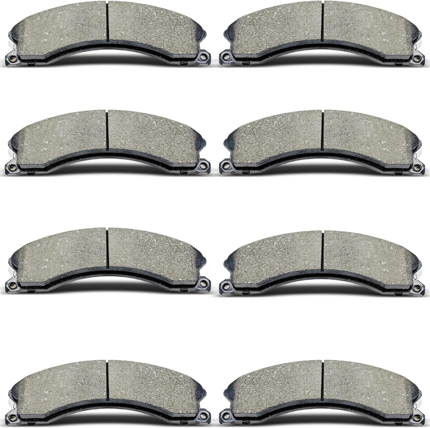 D1411 D1411 Front Rear Ceramic Brake Pads Set Fit For 2011-2019 Chevrolet Silverado 2500HD/3500 HD,For 2011-2019 GMC Sierra 2500HD/3500HD,For 2016-2018 CHEVROLET SUBURBAN 3500 HD (8 pcs)
