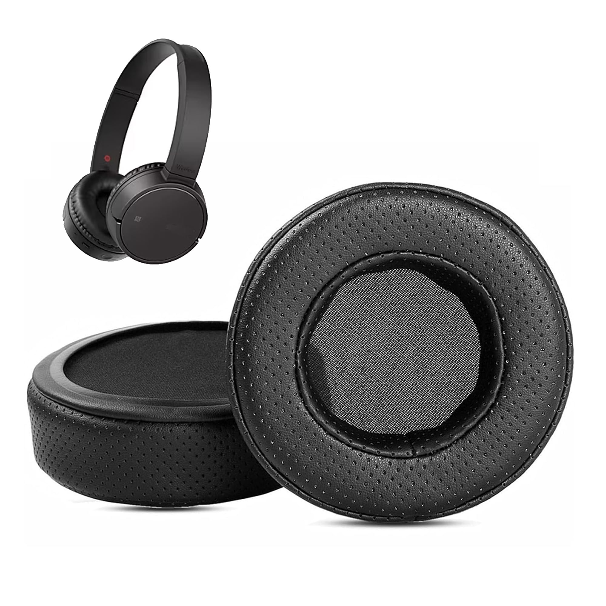 MDR-ZX220BT Earpads Replacement for Sony MDR-ZX220BT Headphone Ear Cushions with Breathable Leather and Memory Foam