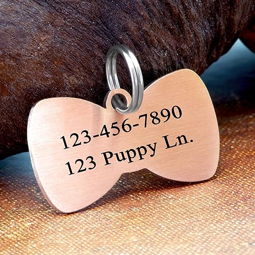 Miniatura 3 de Ultra Joys Etiqueta de identificación para perro, etiqueta de identificación personalizada para mascotas para perros y gatos, etiquetas de perro