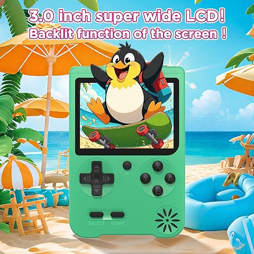 Miniatura 3 de Consola de juegos de mano retro, 500 videojuegos integrados, reproductor de videojuegos portátil con pantalla lPS de 3.0 pulgadas, batería de 1200