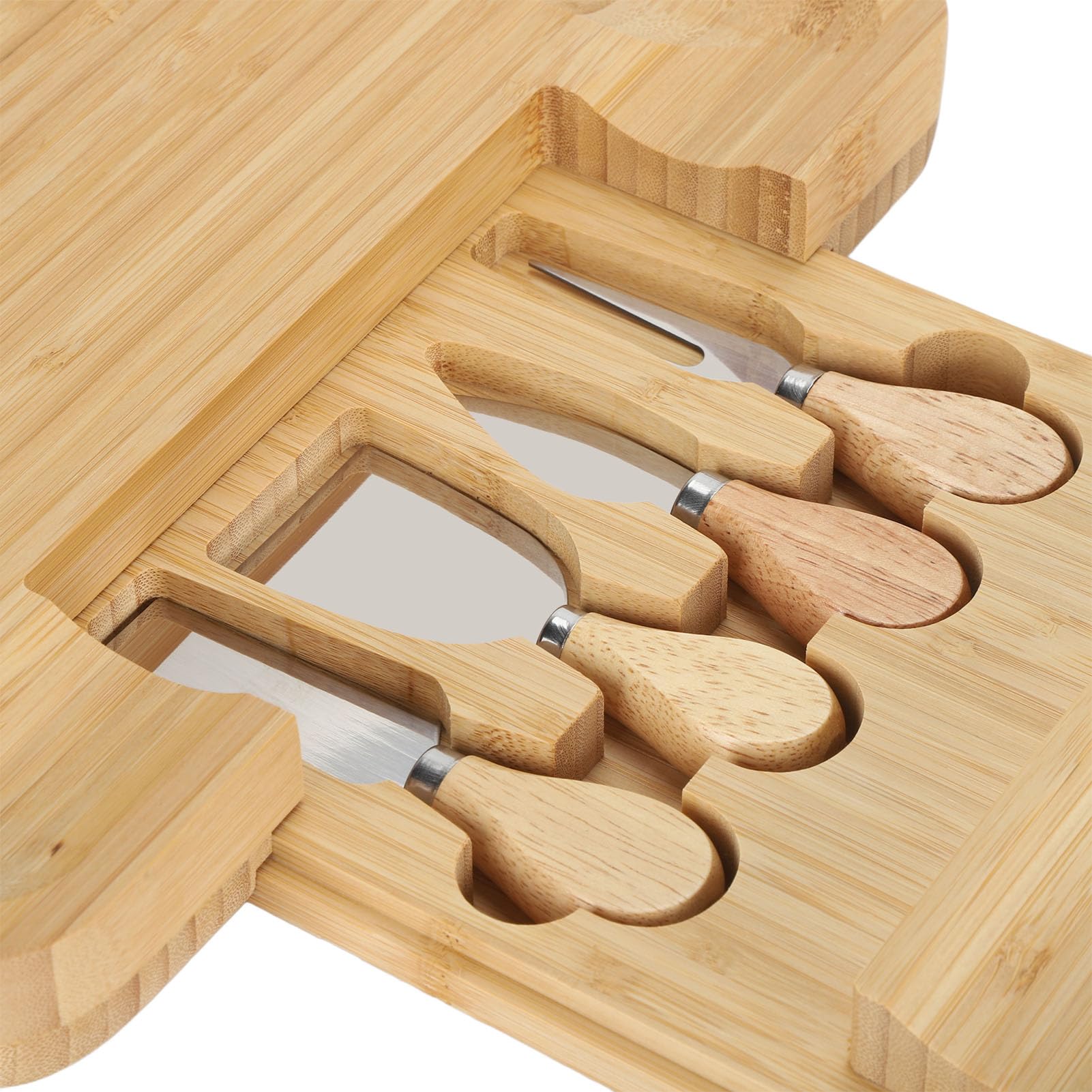 Käsebrett, Wurstbrett, Käse-Fleisch-Tablett, Hohe Härte, Leicht Und Elegant, Servierplatte, Käseplatte, Schneidebrett Für Die Küche zu Hause(Quadrat)