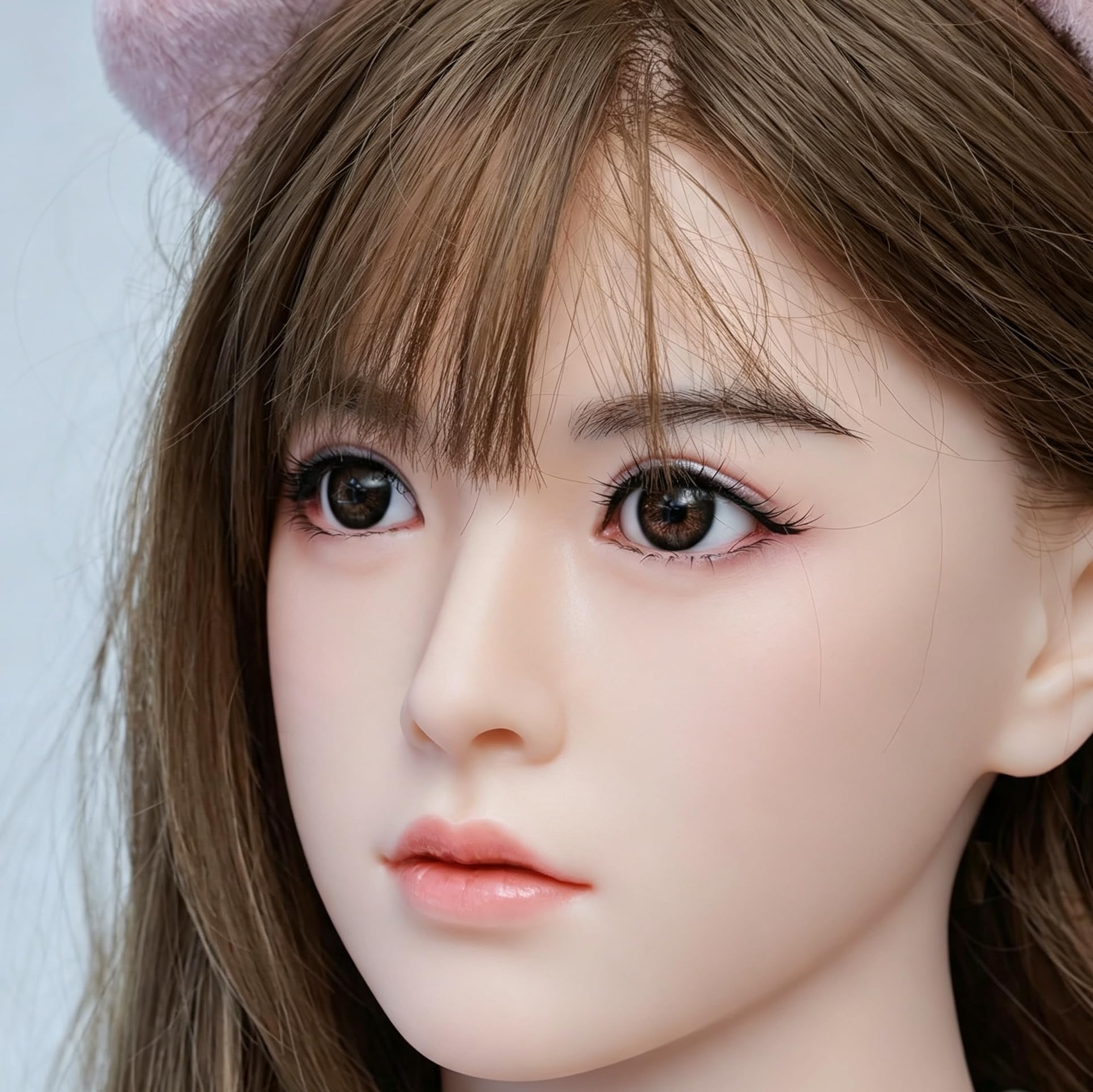 Amazon.co.jp: マネキンヘッド シリコン製ヘッド単体 ヘッドモデル 2個
