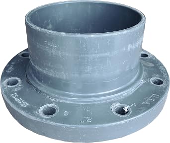 Spears 854-080 Glass-Filled PVC Pipe Fitting, Van Stone Flange, Class 150, Schedule 80, 8" Socket