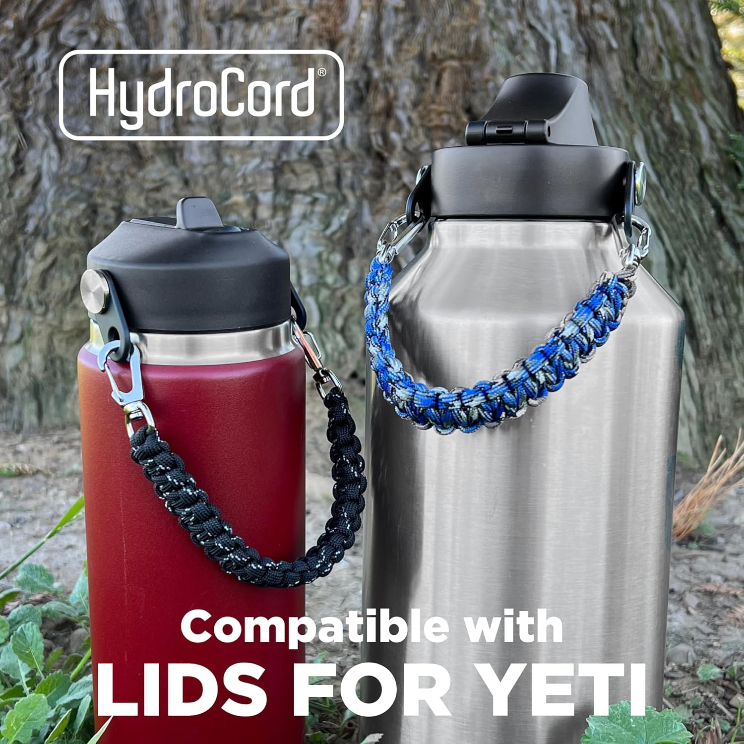 Gearproz HydroCord 3.0 H, Replacement Handle and Clips for Hydroflask Lids with Rivets, Fits Wide Mouth Bottles 12oz-64oz, Shoulder Strap, Water Bottle Handle, Durable Carrier - Image 8