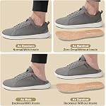 Men's Barefoot Wide Toe Box Shoes - Minimalist Barefoot Shoes with Zero Drop Sole Extra Wide Slip on Walking Shoes for Men