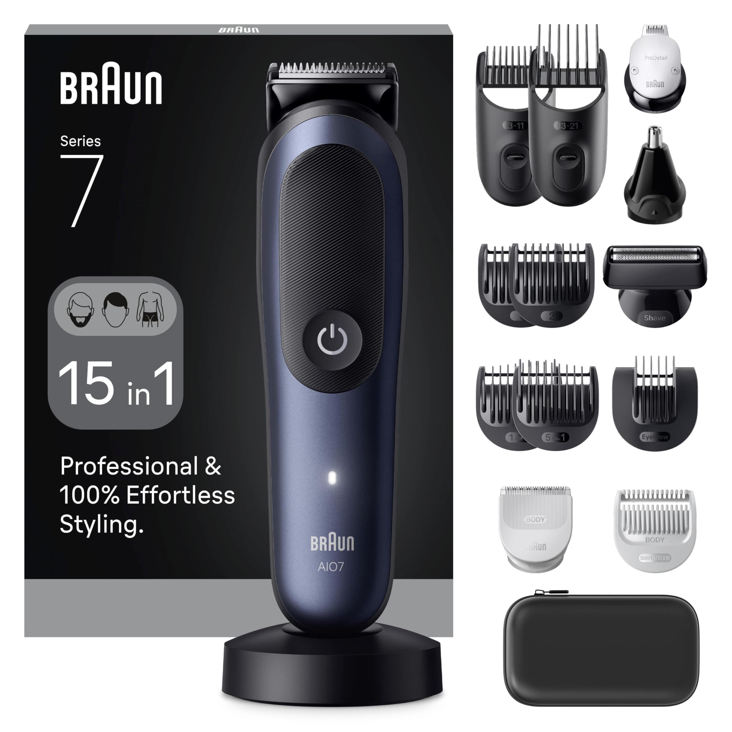 Braun Hepsi Bir Arada Series 7, 15'i 1 arada Tıraş Kiti, ProBlade, AutoSense, AIO7580