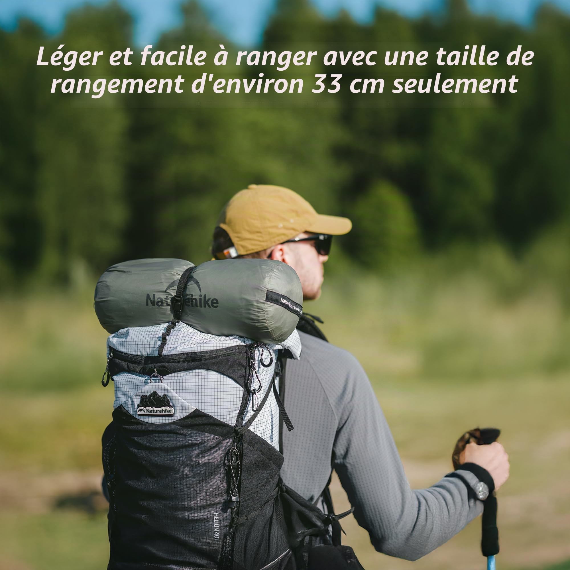 Naturehike Tente Summiture UL Tente de Randonnée Ultralégère pour 2 Personnes 3 Saisons Résistante au Vent et à l'eau 5 Modes d'installation pour la Randonnée Le Camping l'escalade