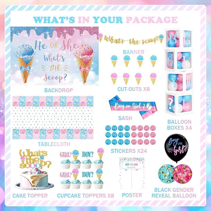 amazon-com-172-pcs-whats-the-scoop-gender-reveal-decorations-hombae-boy-or-girl-gender-reveal-decorations-backdrop-balloon-garland-banner-tablecloth-cake-cupcake-topper-box-cutout-poster-sash-ice-cream-home for Free Printable Gender Reveal Banner Templates Amazon.com: 172 PCs Whats The Scoop Gender Reveal Decorations, Hombae Boy or Girl Gender Reveal Decorations Backdrop Balloon Garland Banner Tablecloth Cake Cupcake Topper Box Cutout Poster Sash Ice Cream : Home for Free Printable Gender Reveal Banner Templates
