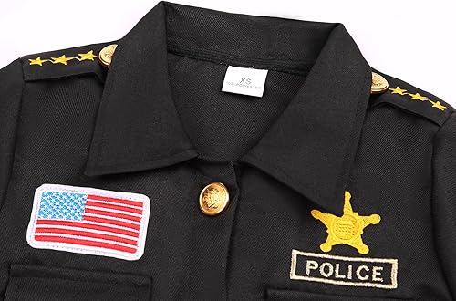 Miniatura 4 de Costumerry Disfraz de policía para niños, disfraz de policía para Halloween