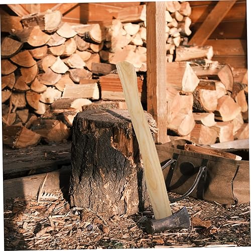 Miniatura 4 de DOITOOL 2 piezas de hacha de madera de repuesto de mango de hacha de hacha de madera de nogal, piezas de hacha, accesorios para el hogar, camping al