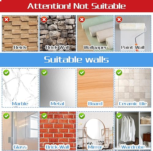 Miniatura 6 de Ouligay 20 ganchos de ventosa resistentes, ventosas para ducha, gancho de succión de acrílico transparente para baño, cocina, oficina y ventanas de