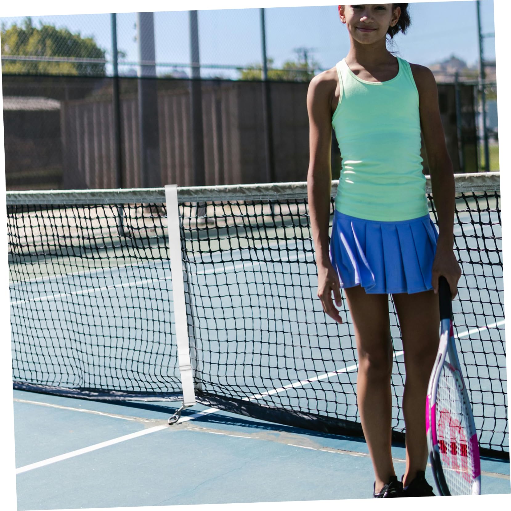 ifundom 3 Pezzi Cinghia per Rete Tennis Cinghia per Rete Tennis con Durabilità e Facilità Installazione