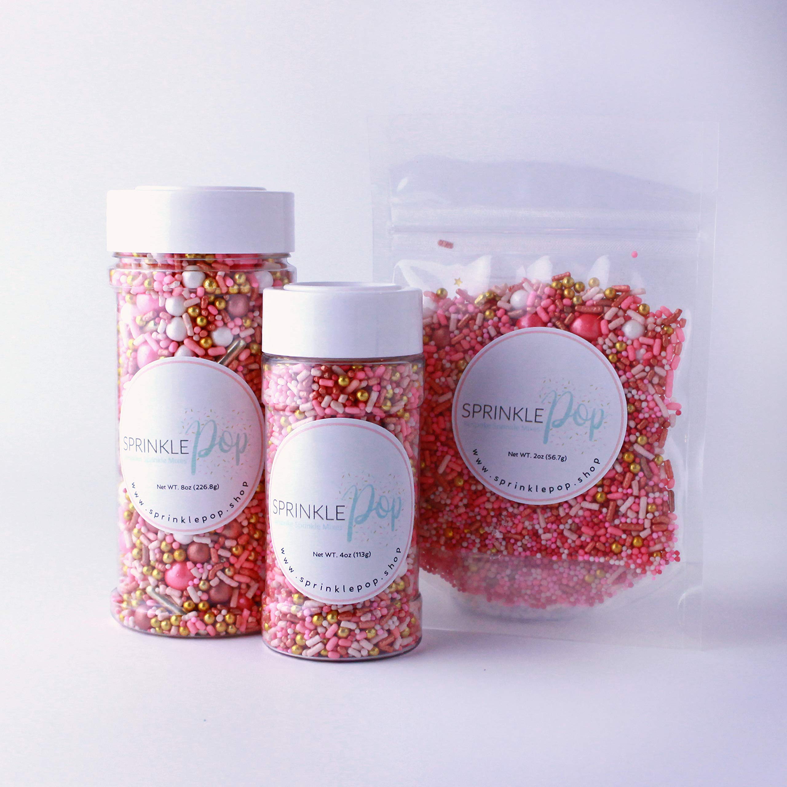 Vintage Rose Gold Sprinkles Mix Wedding Bridal Shower Anniversary