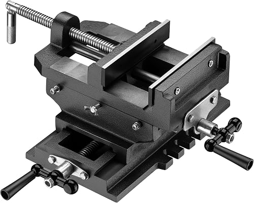 Étau de fraisage 2 Axes 150 mm Perceuse à tarauder Table croisé 