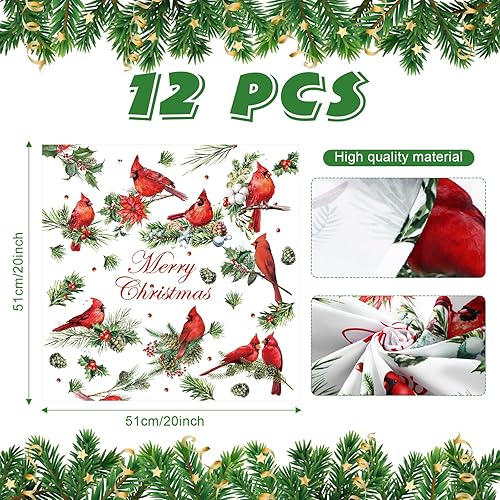 Miniatura 8 de 12 servilletas de tela de primavera florales de 20 x 20 pulgadas, lavables para cena, té, fiesta, boda, restaurante, interior y exterior, botánico