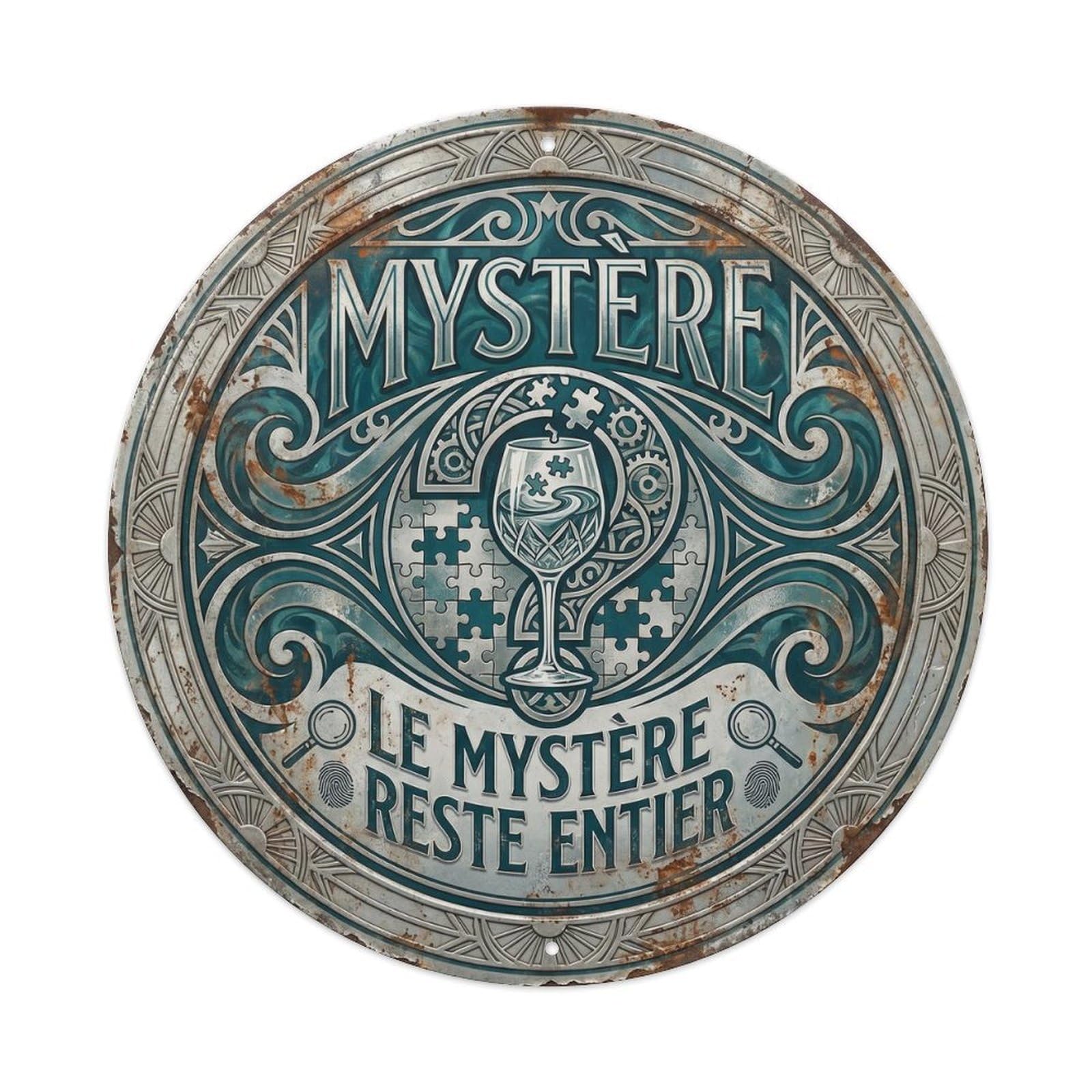 Mystery Humorous Mancave Mystery Metal Tin Sign