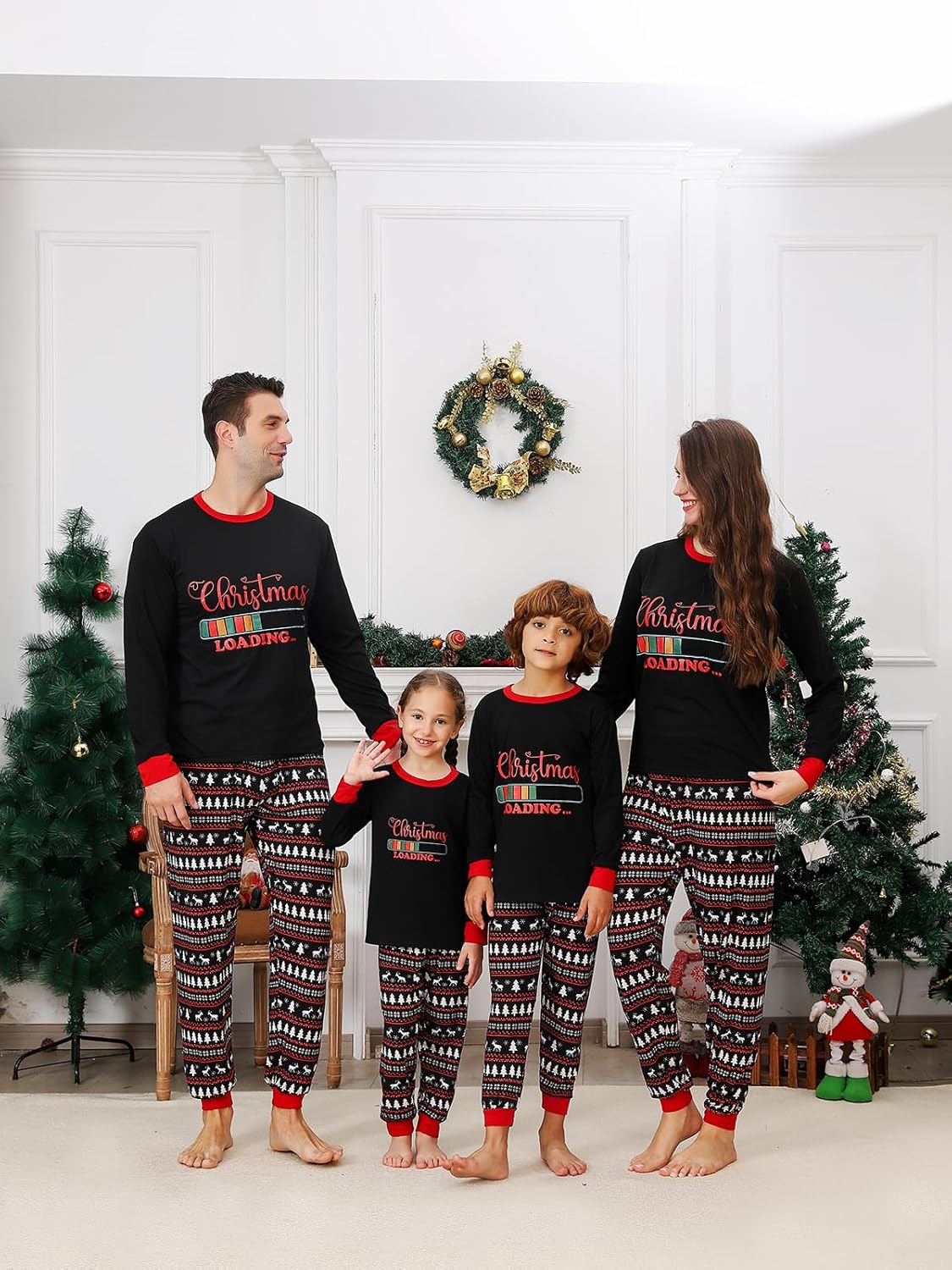 Matching Christmas Pajamas Sets for Family, Cute Womens Mens Christmas Pjs Set - Image 6