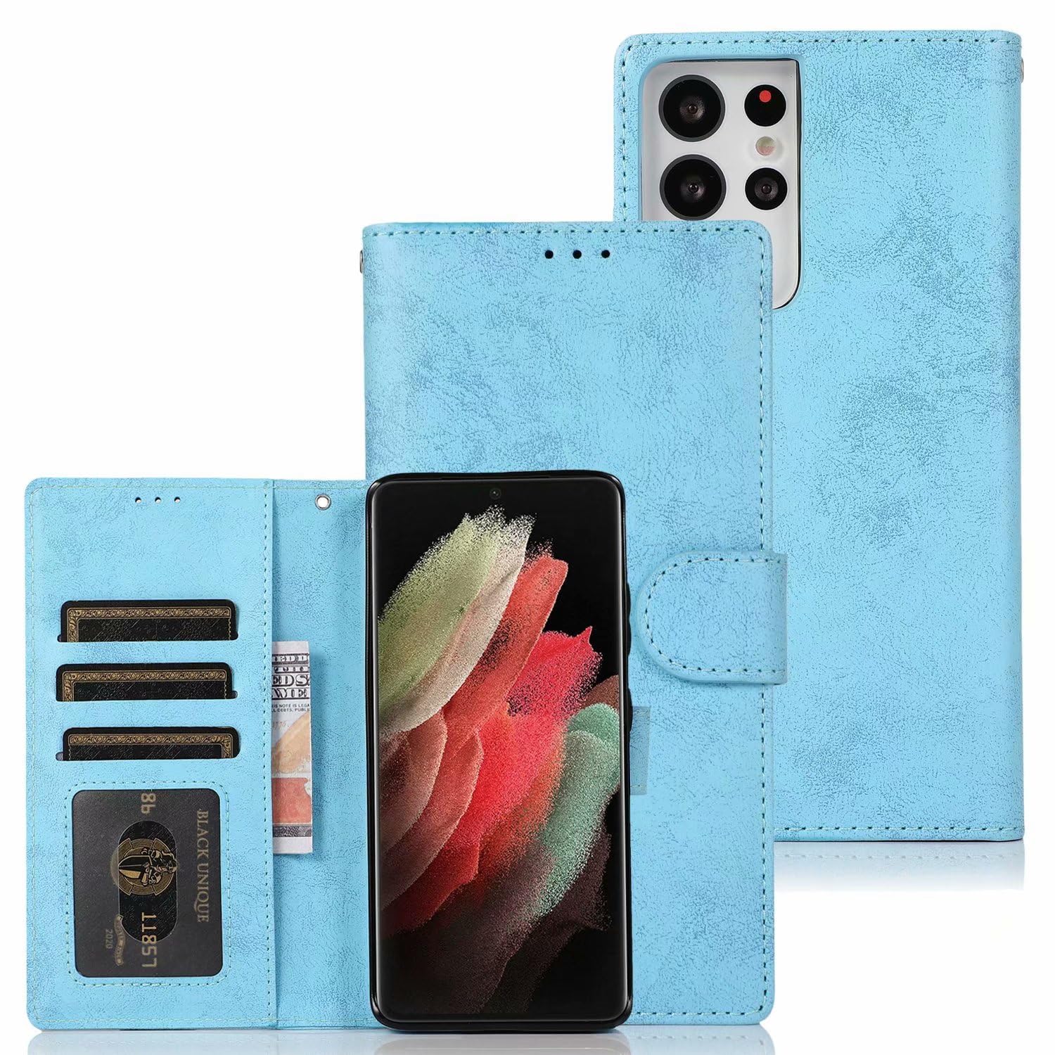 Étui Samsung S23 Ultra détachable 2 en 1 avec porte-cartes