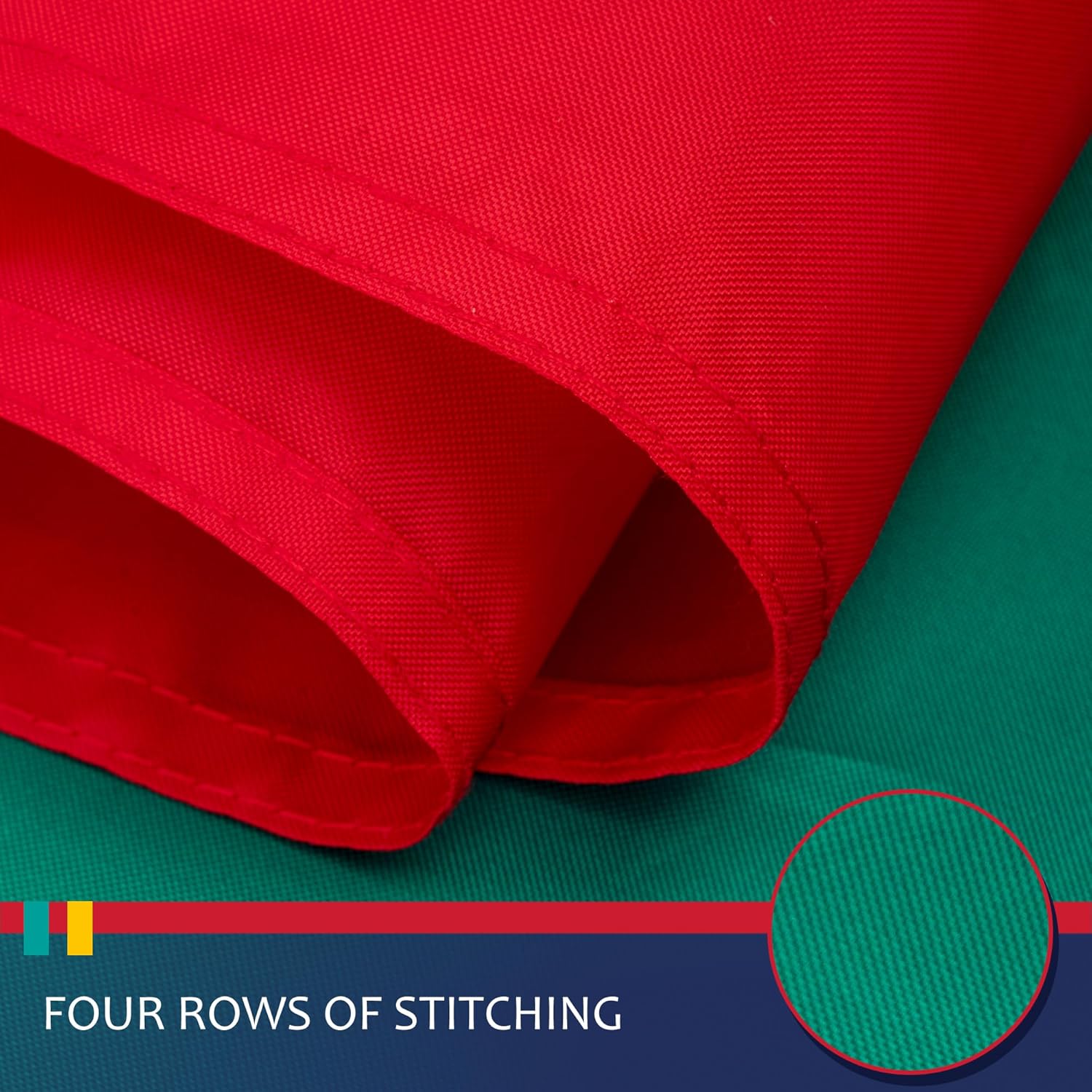 Mexico Flag 3x5 Feet for Outside - Heavy Duty Nylon, Sewn Stripes, Fade Proof, Longest Lasting - Mexican National Flag 3 X 5 FT with Brass Grommets Party Festival Indoor and Outdoor Decor - Image 3