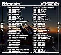 Vista 4 de Rexka 30 piezas M6-1.0 X 0.984 in Tornillos de cuerpo para GM Buick Cadillac Chevrolet Panel de moldura de puerta Raidator Niebla Bocina de lámpara