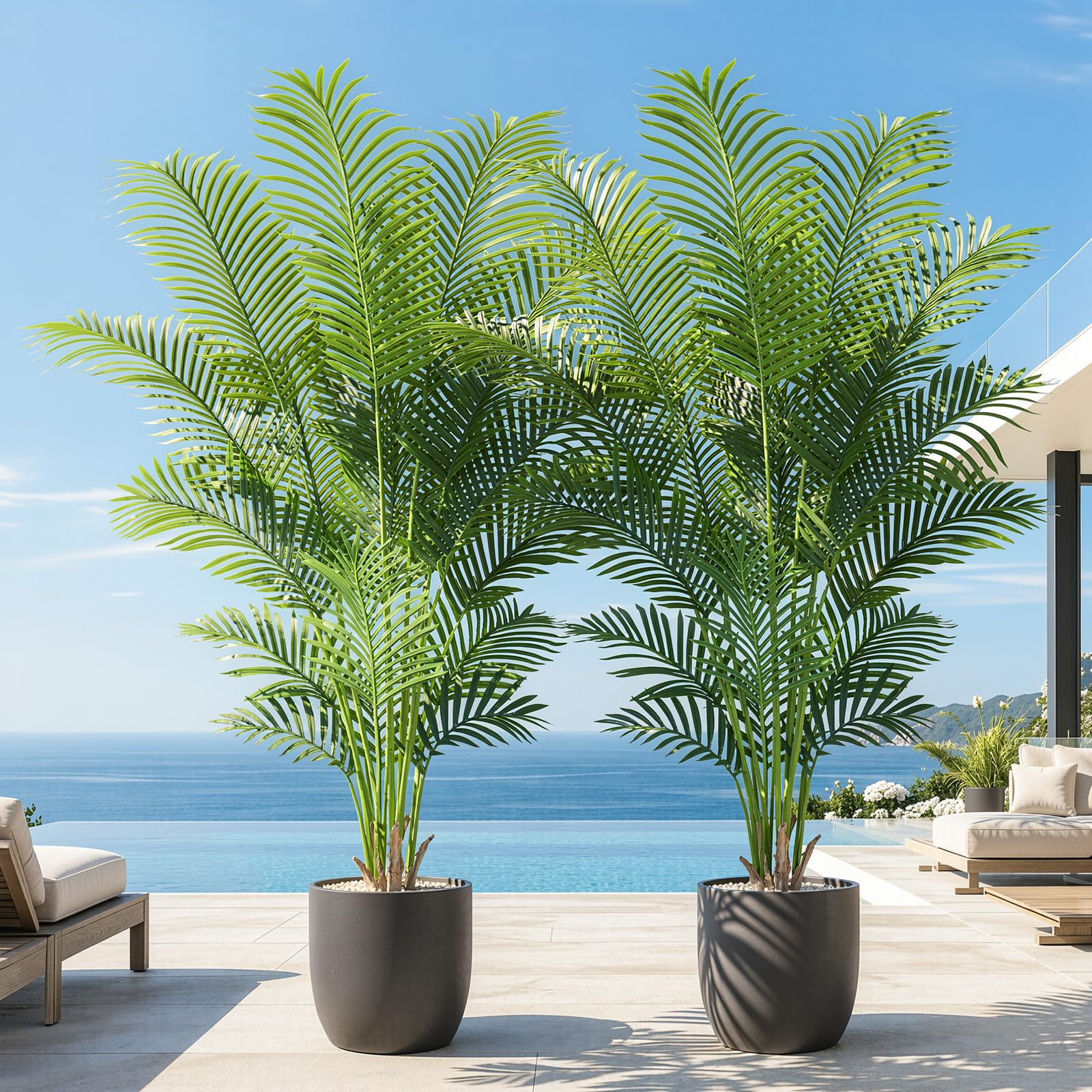 Keeplush 6ft Artificial Palm Tree 2-Pack