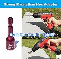 Vista 5 de 100 piezas de sujetadores de valla con poste de tornillo con fijador de alambre, grapa de valla para malla de alambre y valla tejida, instalación