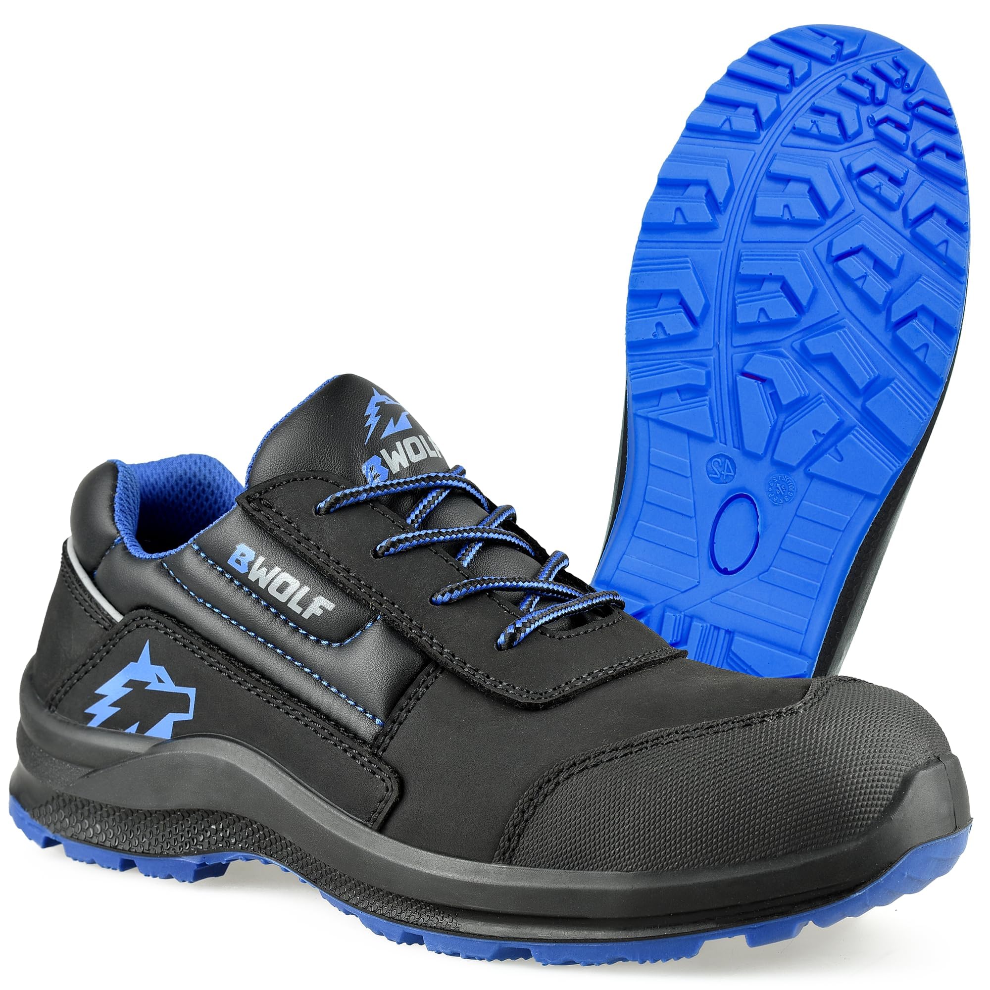 BWOLF Spire Arbeitsschuhe Herren S3 Sicherheitsschuhe Herren S3 Low wasserdicht, ölbeständig, 4x4 Grip Tech, Ergo-Sohlen