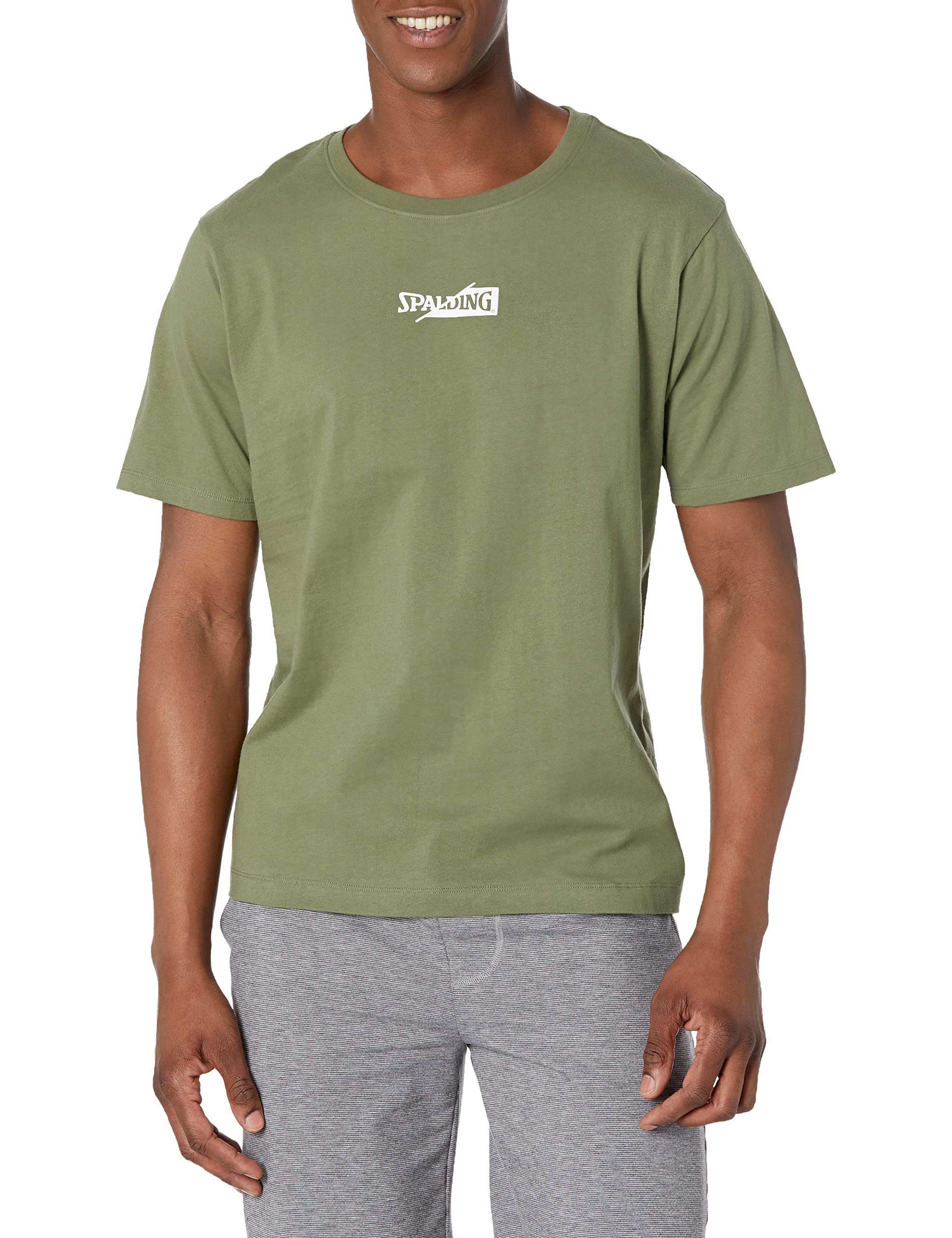 SpaldingMen's Tshirt Split Wordmark Branded Short Sleeve Tee