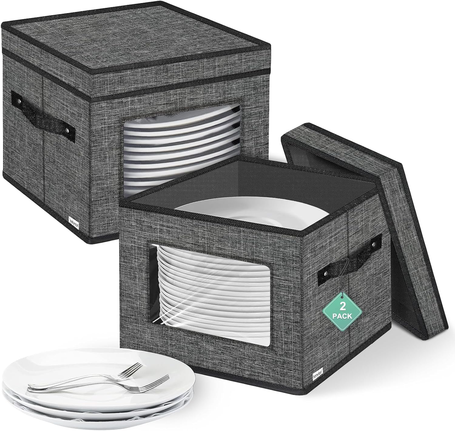 China Storage Containers 2 Pack Stackable Plate and Dish