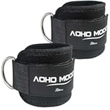 Comfortable Adjustable Ankle Straps for Cable Machines Women, Gym Workout Leg Strap, Glute Cuff, Ankle Cuffs for Glute Workouts, Foot Straps for Kickback, One Size Fit All