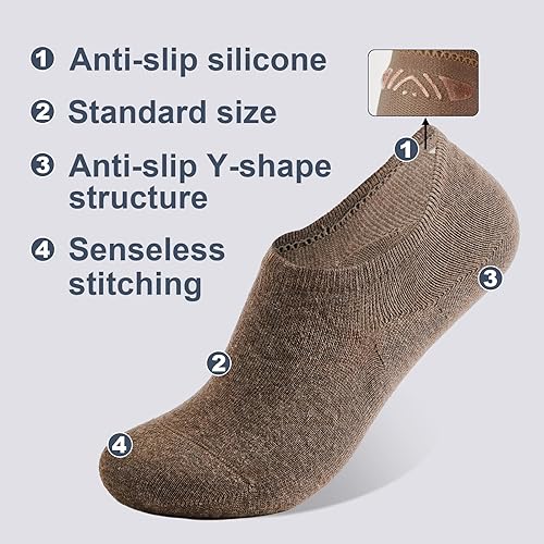 Miniatura 2 de J-BOX Calcetines deportivos de algodón para el tobillo, paquete de 810, transpirables y acolchados para correr, gimnasio y uso diario