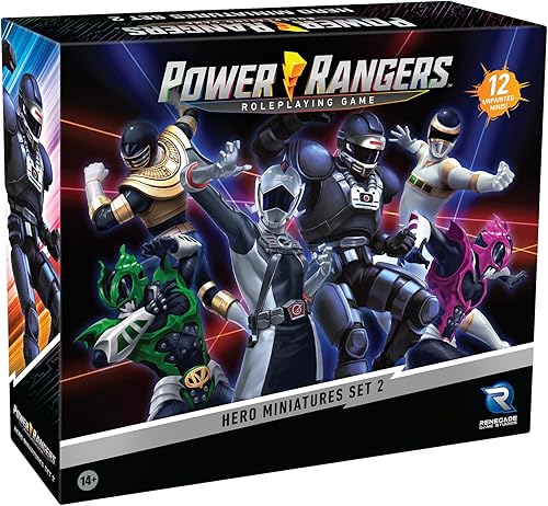 Miniatura 1 de Renegade Game Studios: Power Rangers Juego de rol Hero Miniatures Set 2: Doce nuevos diseños de Ranger listos para pintar y personalizar