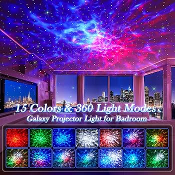 7” GALAXY SOUND - RED TRIBE / PEACEFUL Amazon.com: Galaxy Projector for Bedroom,15 Colors+15 White