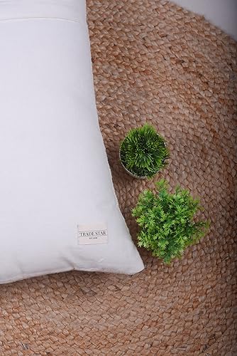 Miniatura 3 de Trade Star Funda de almohada 100% algodón tejida a mano india, decorativa, decoración de otoño, funda de cojín para sala de estar, funda de almohada