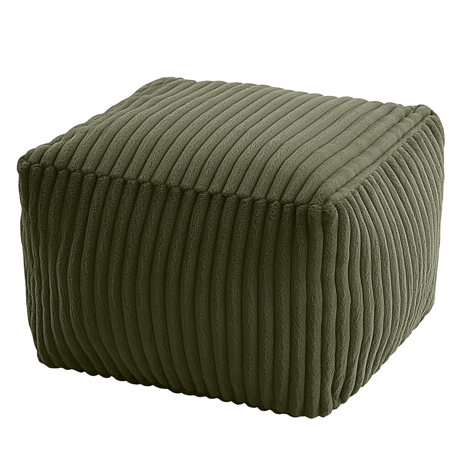 MeMoreCool Square Faux Fur Pouf