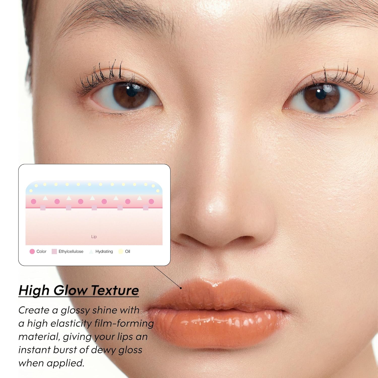 ENTROPY Makeup 2-in-1 Charm Shiny Glowy Lip & Cheek Gloss Tint Keychain, High Pigment Glossy Lip Color & Plumping Gloss, C8 Smoky Quartz Charm - Image 9