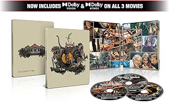 Jurassic Park Trilogy (Jurassic Park / The Lost World: Jurassic Park / Jurassic Park III) - Limited Edition Steelbook [4K Ultra HD] [Blu-ray]