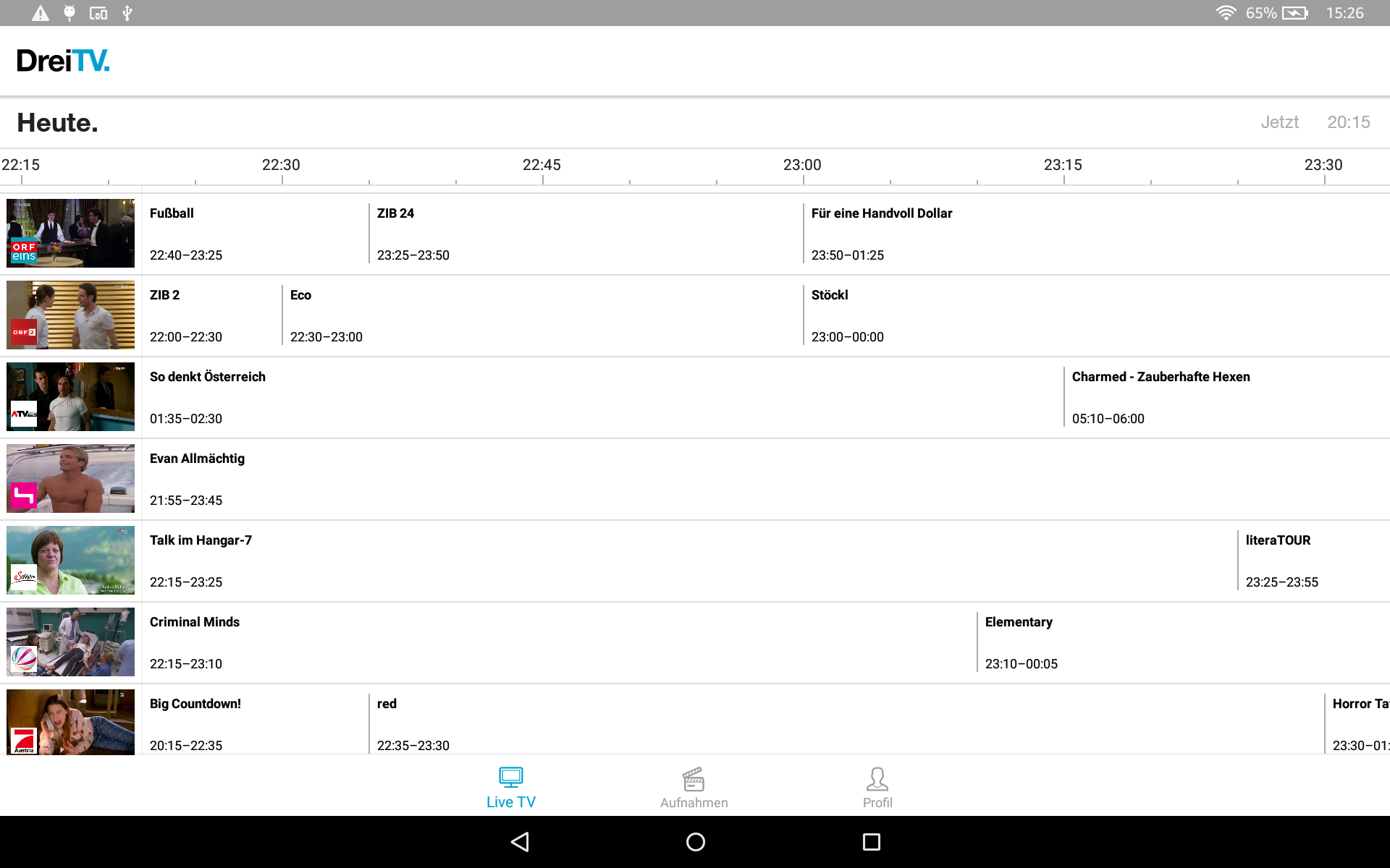 Drei TV - App on Amazon Appstore