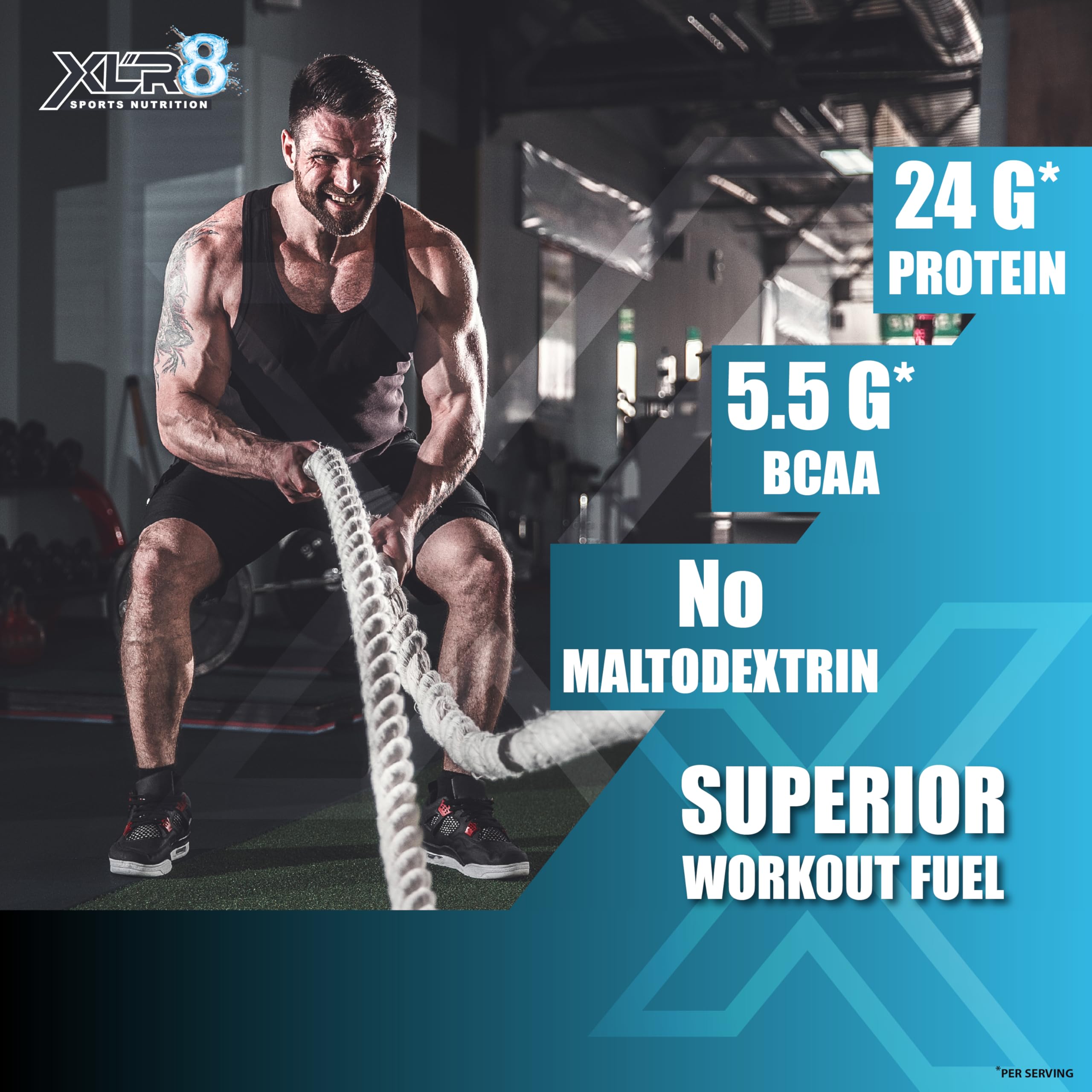 XLR8 Classic Whey Protein Powder, 24 g Protein, 5.5 BCAA, No Maltodextrin (Choco Nutty, 907 g) 4