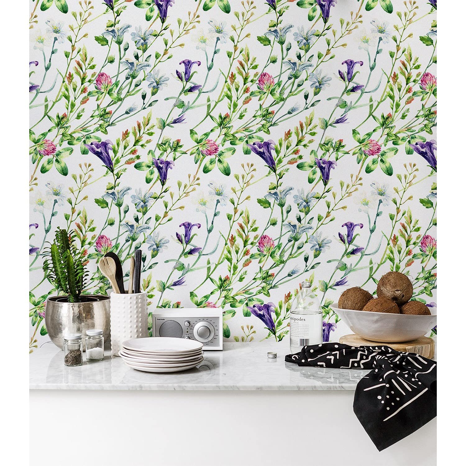 Décoration Murale Fleurs Sauvages pour Chambre et Salon Ambiance Nature Bohème