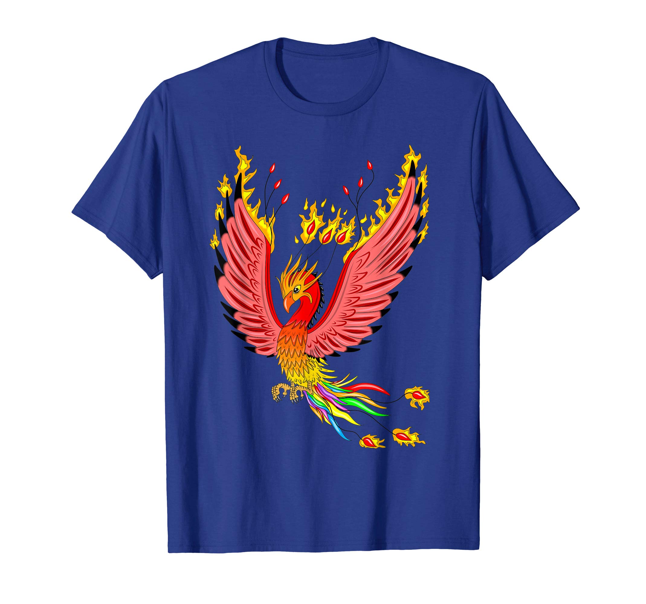 Rainbow Phoenix Fire Bird T-ShirtOEKO-TEX STANDARD 100
