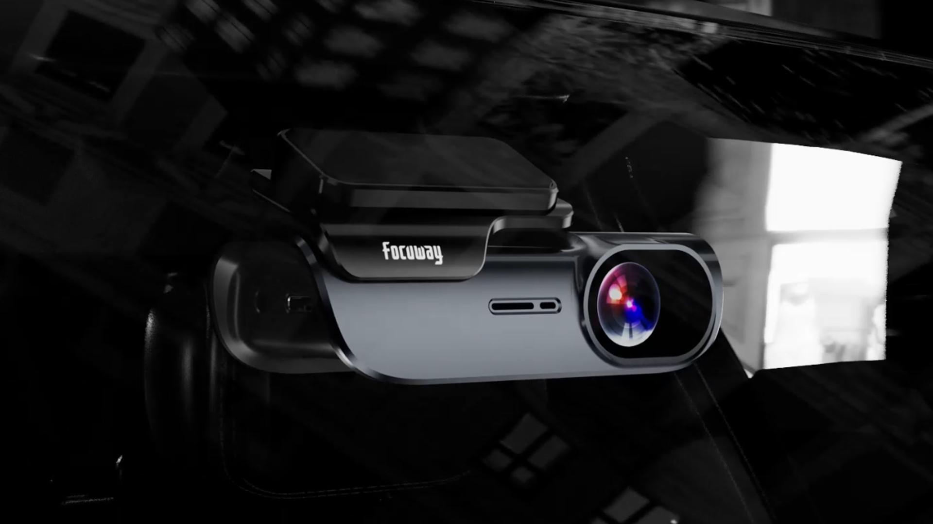 Pelsee Caméra Embarquée P1 Duo 4K Avant Et Arrière, Carte SD 64 Go Double Camera De Tableau De Bord 4k 1080p Pour Voitures Wi Fi Et Controle Par Application Ecran Ips 38 Cm Controle Vocal