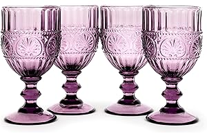 American Atelier Vintage Purple Wine Glasses: Elegance in Every Sip