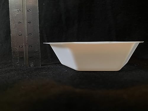 Barcos de pesaje hexagonales, W-H64-WA-50, 2.520 in, medianos, antiestáticos blancos, paquete de 50