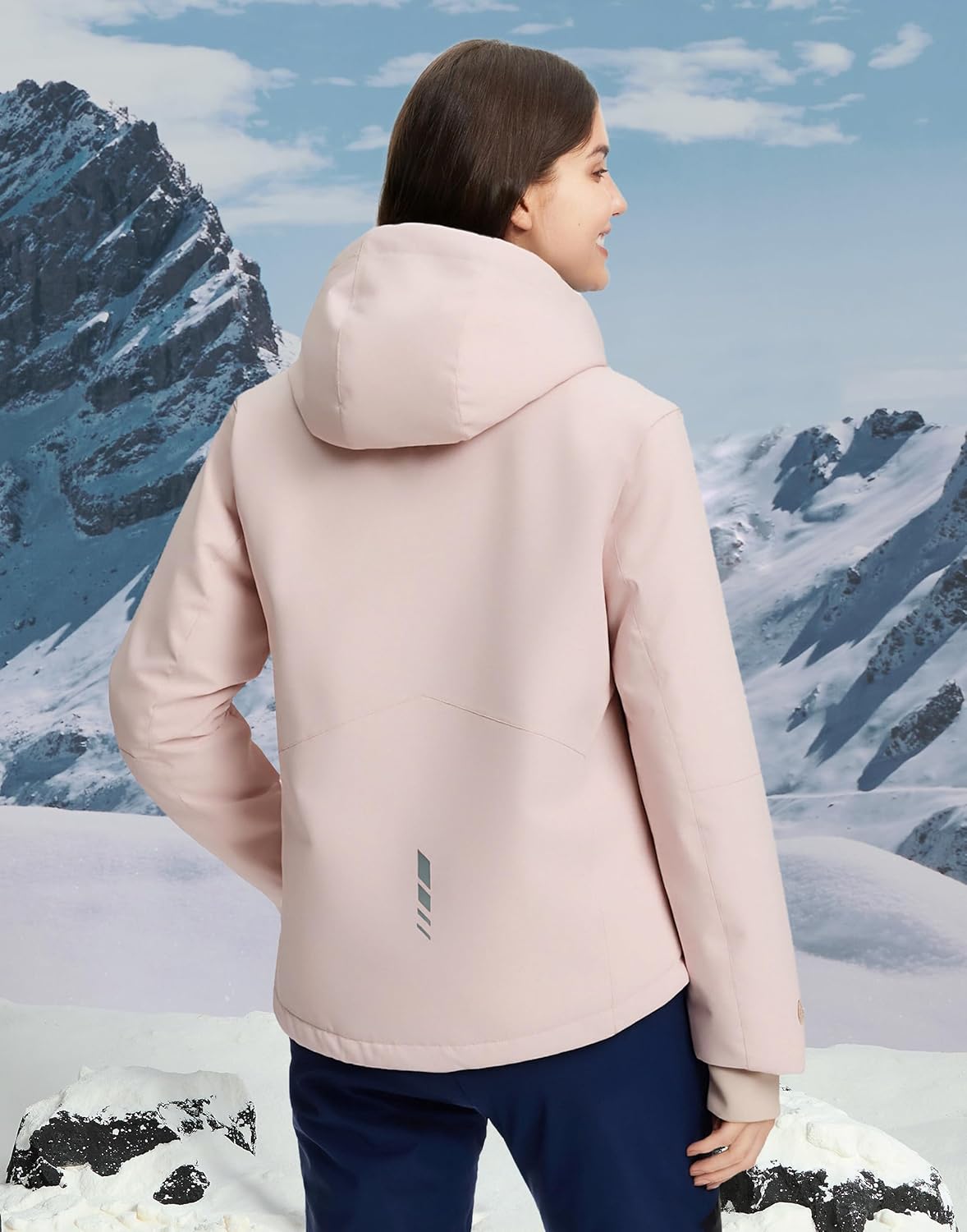 Pionner Camp Women's Ski Jacket 15k Waterproof Insulated Winter Snow Coat Rain Jacket for Skiing Snowboarding Hiking - Image 2