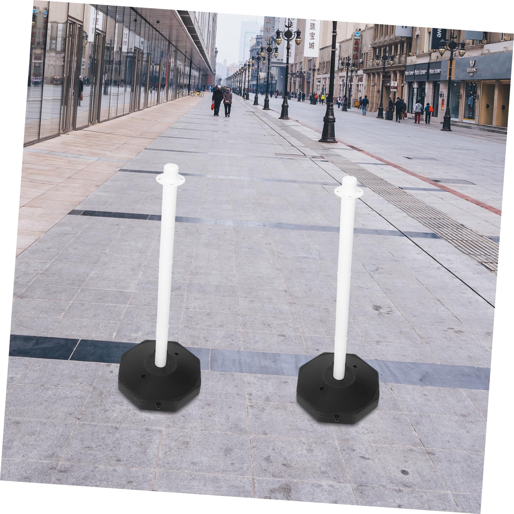 Gatuida Crash Column Security Post Delineator Post with Base Safety Isolation Column Parking Stop Warning Column Driveway Guard Traffic Column Parking Post Cone Safety Barrier Plastic