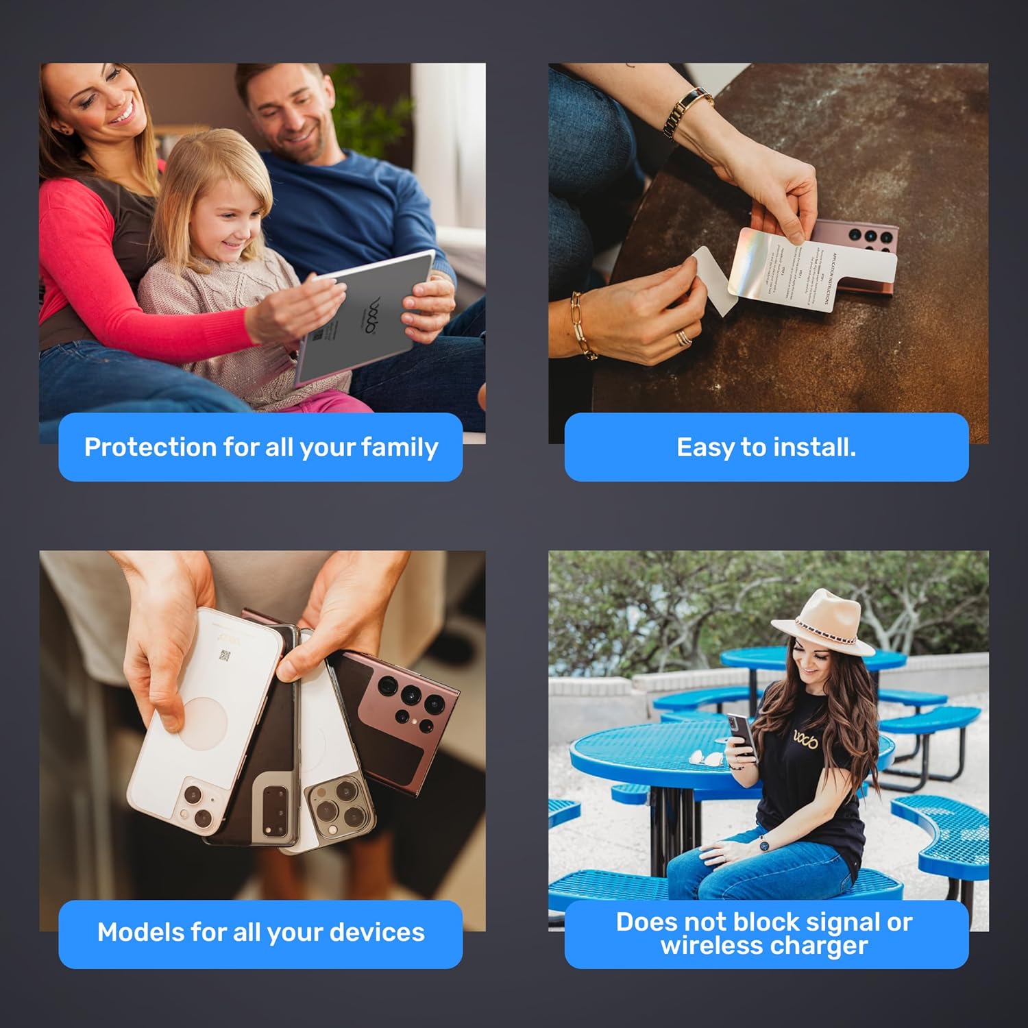 WAVEBLOCK EMF Blocker for Cell Phone - Made for iPhone 17 Pro - The Only Patented, Real Scientifically Backed, Lab-Tested 5G-Shield Sticker to Protect You & Your Loved Ones - USA Made White - Image 5