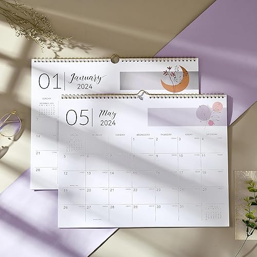 Miniatura 7 de Calendario de pared 2024  Calendario de pared 2024, enero 2024 a diciembre de 2024, 14.7 x 11.5 pulgadas, calendario 2024 con 12 meses,