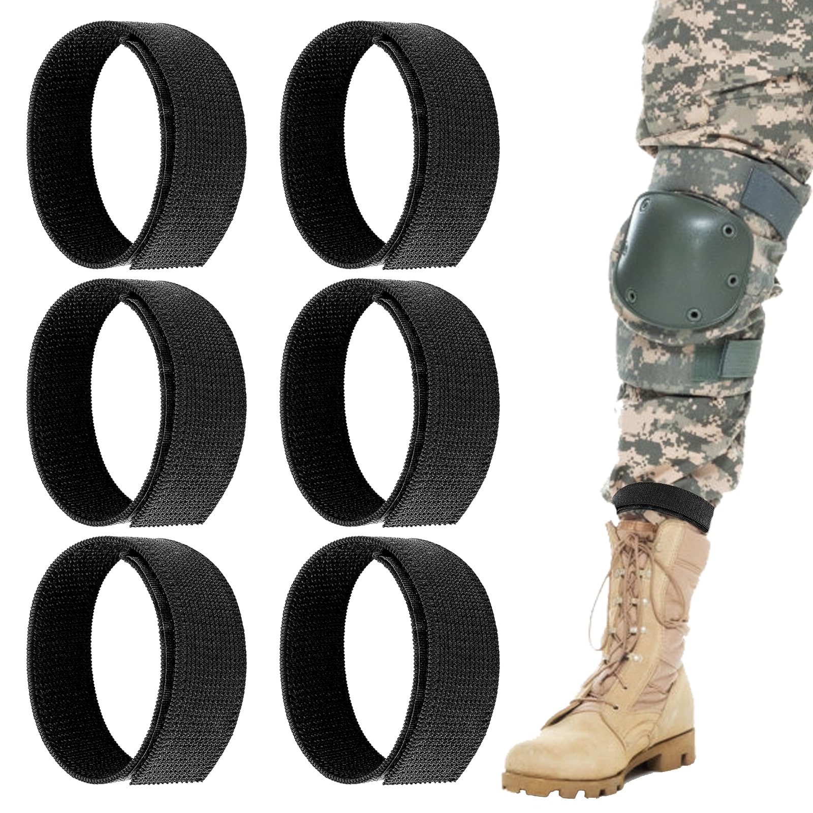 Lot De 8 Pinces à Pantalon Pour Vélo - 30 Cm, Réglables Velcro, Pour Protéger Du Graissage Et De La Saleté