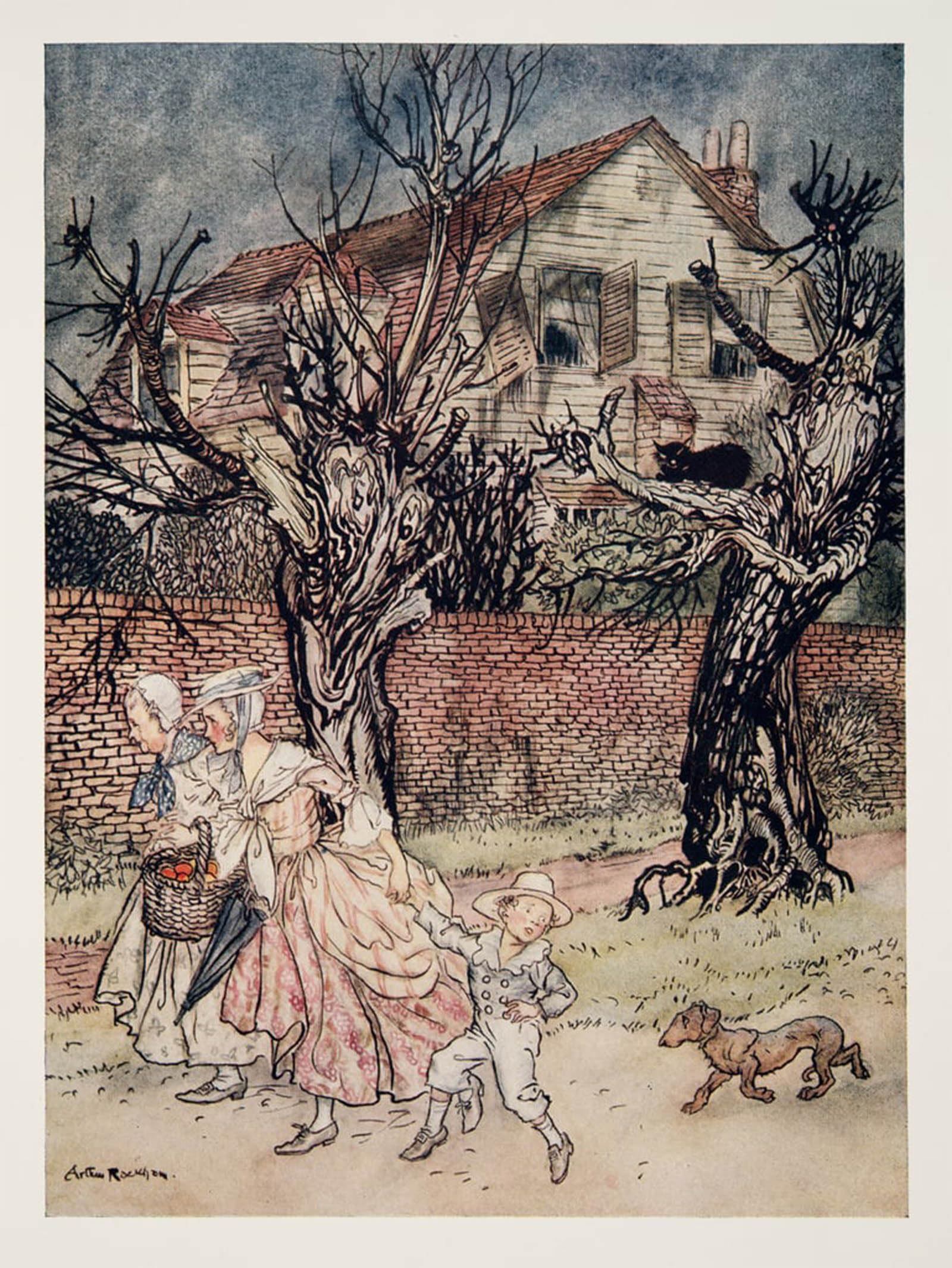 Pared impresiones lienzo de Arthur Rackham para cubrir muros vacíos 5